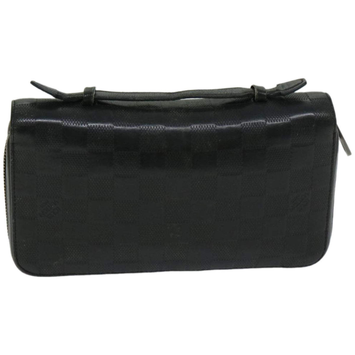 Louis Vuitton Zippy Xl Black Leather Wallet