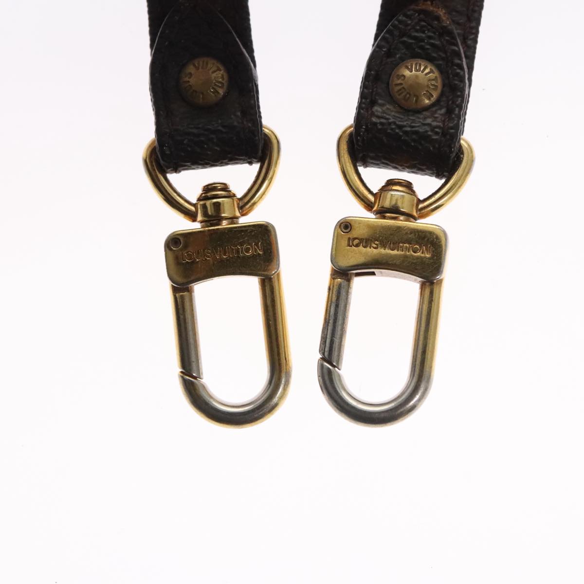 Louis Vuitton Shoulder Strap Brown Canvas Bag Jewelry