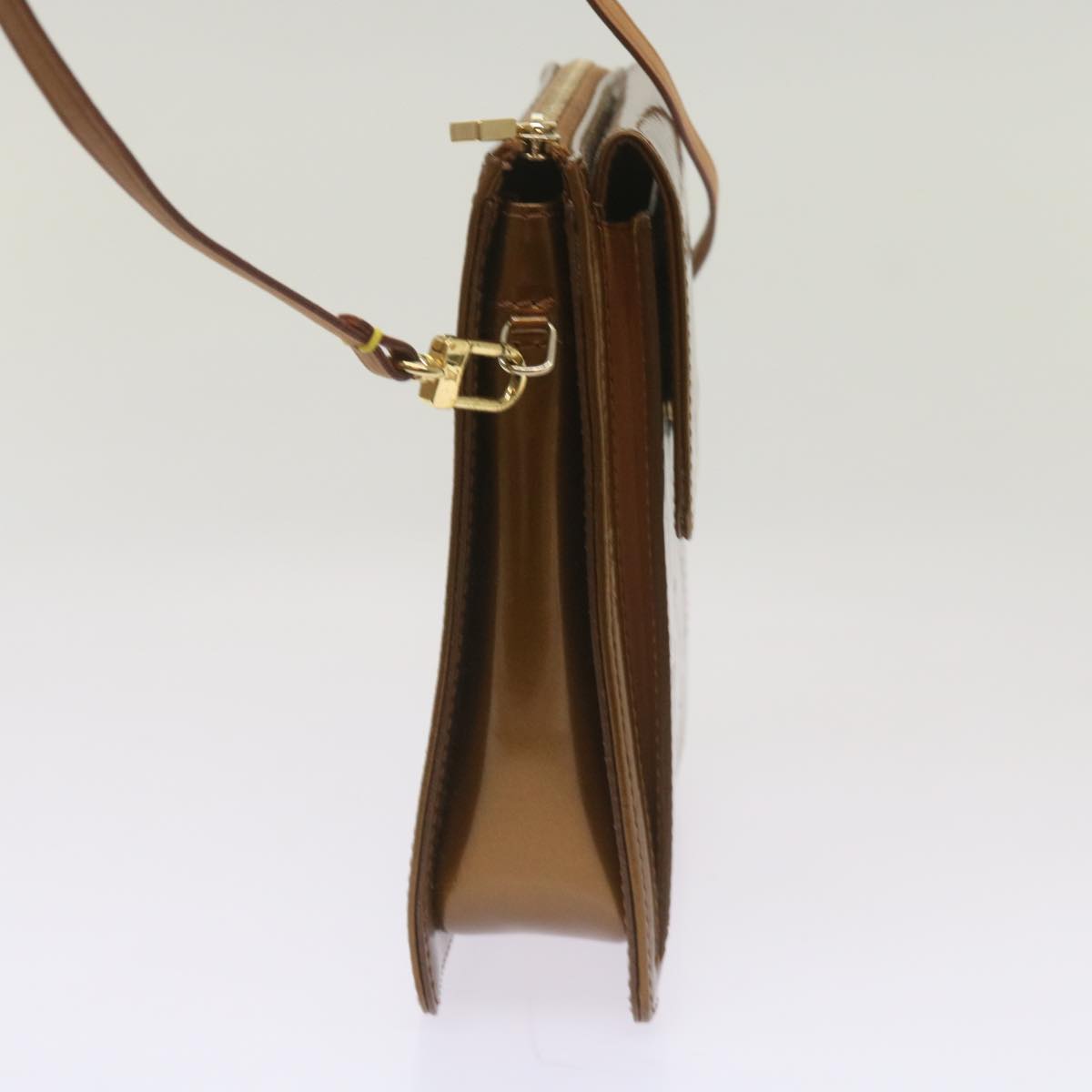 Louis Vuitton Mott Copper Patent Leather Handbag