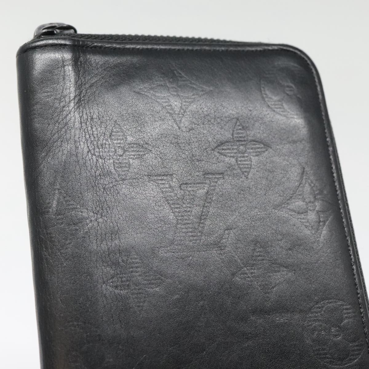 Louis Vuitton Zippy Wallet Vertical Black Leather Wallet