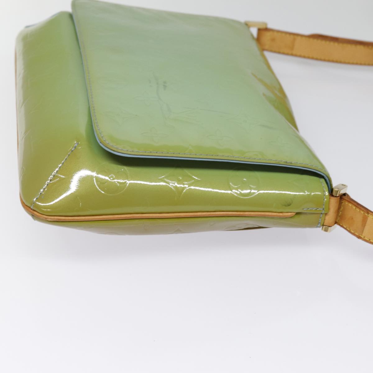 Louis Vuitton Thompson Street Green Patent Leather Shoulder Bag