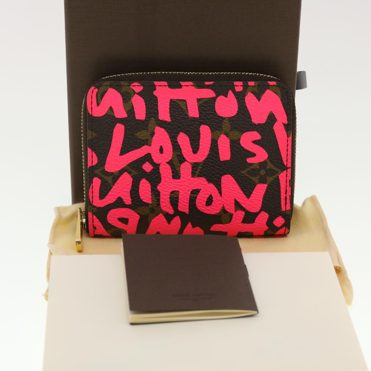 Louis Vuitton Zippy Coin Purse Brown Canvas Wallet