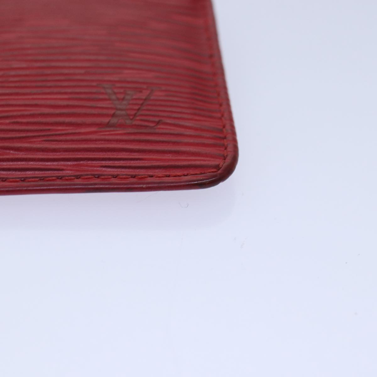 Louis Vuitton Pochette Clés Red Leather Wallet