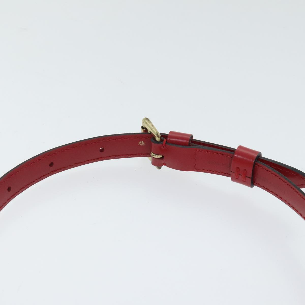 Louis Vuitton Shoulder Strap Red Leather Bag Jewelry