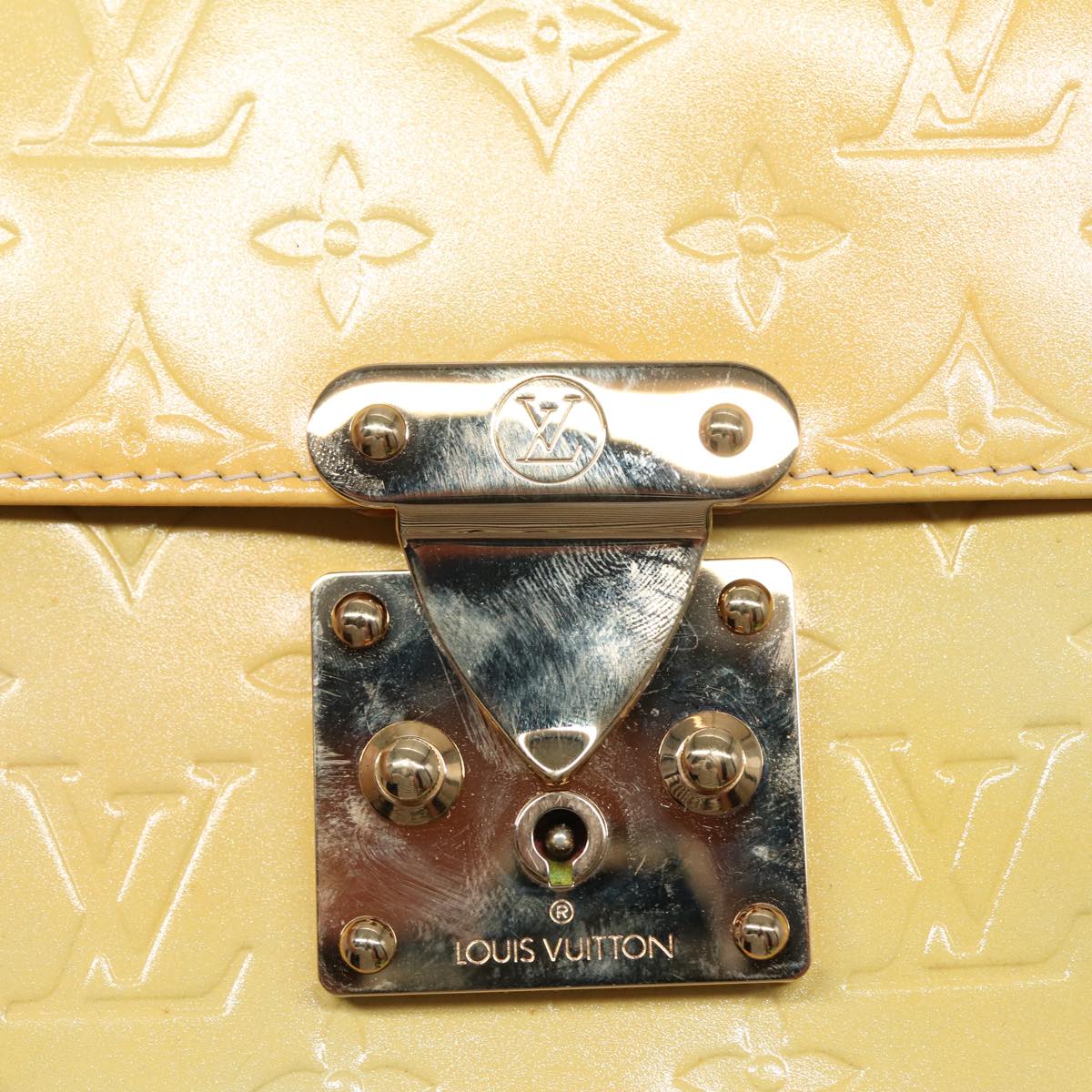 Louis Vuitton Spring Street Yellow Patent Leather Handbag