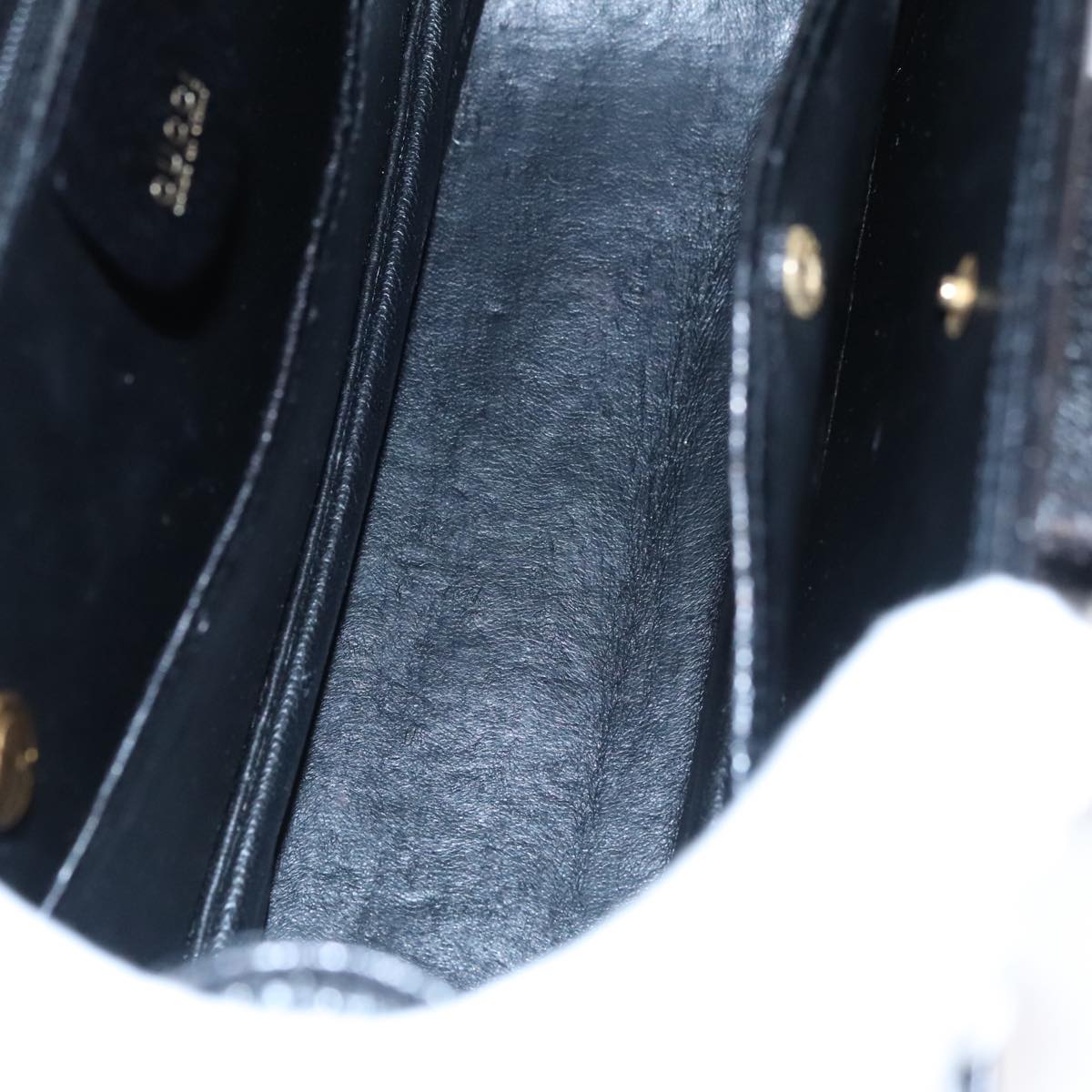Gucci Bamboo Black Leather Handbag
