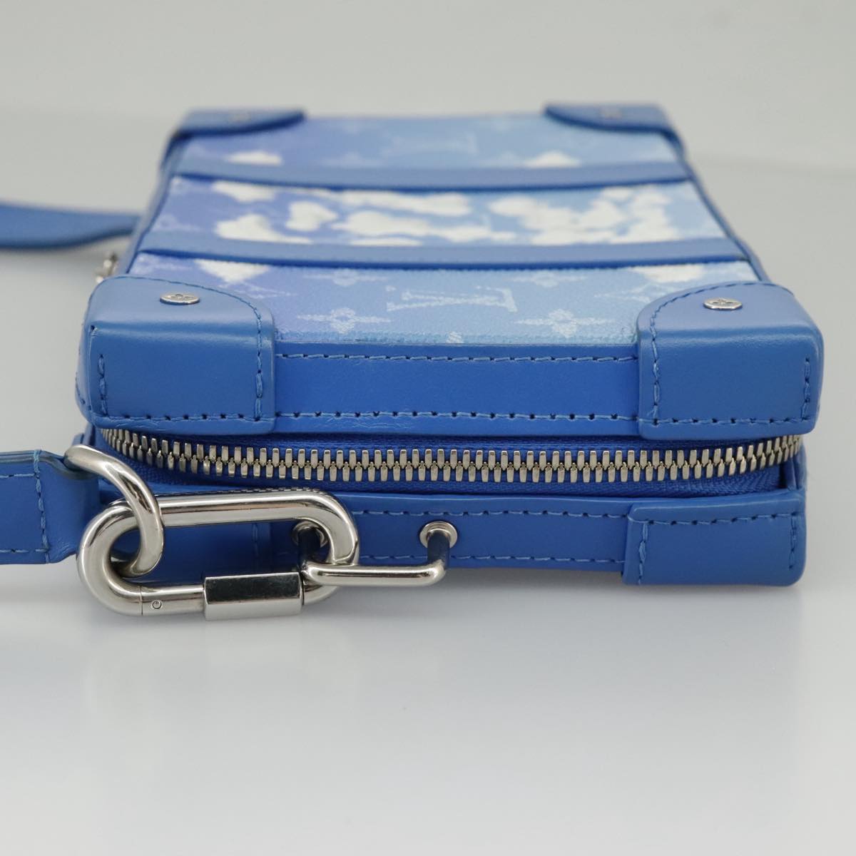 Louis Vuitton Trunk Blue Canvas Shoulder Bag