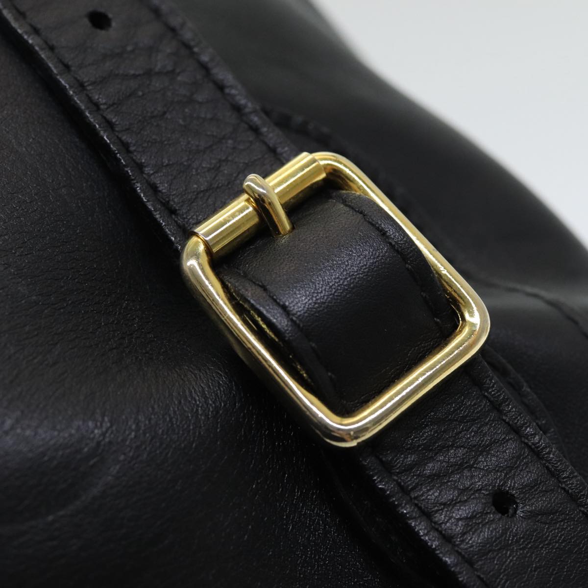 Gucci Bamboo Black Leather Backpack Bag