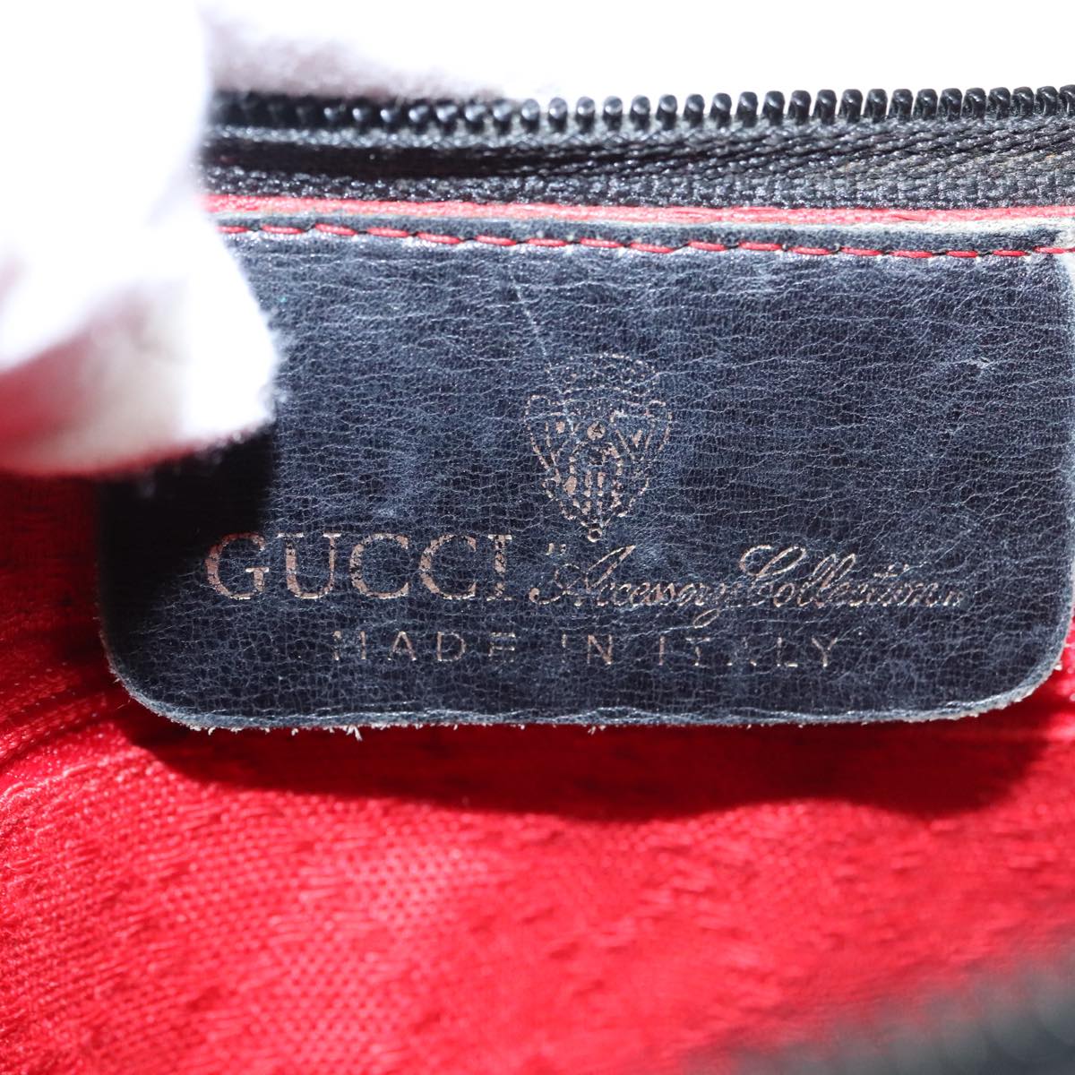 Gucci Sherry Black Canvas Shoulder Bag