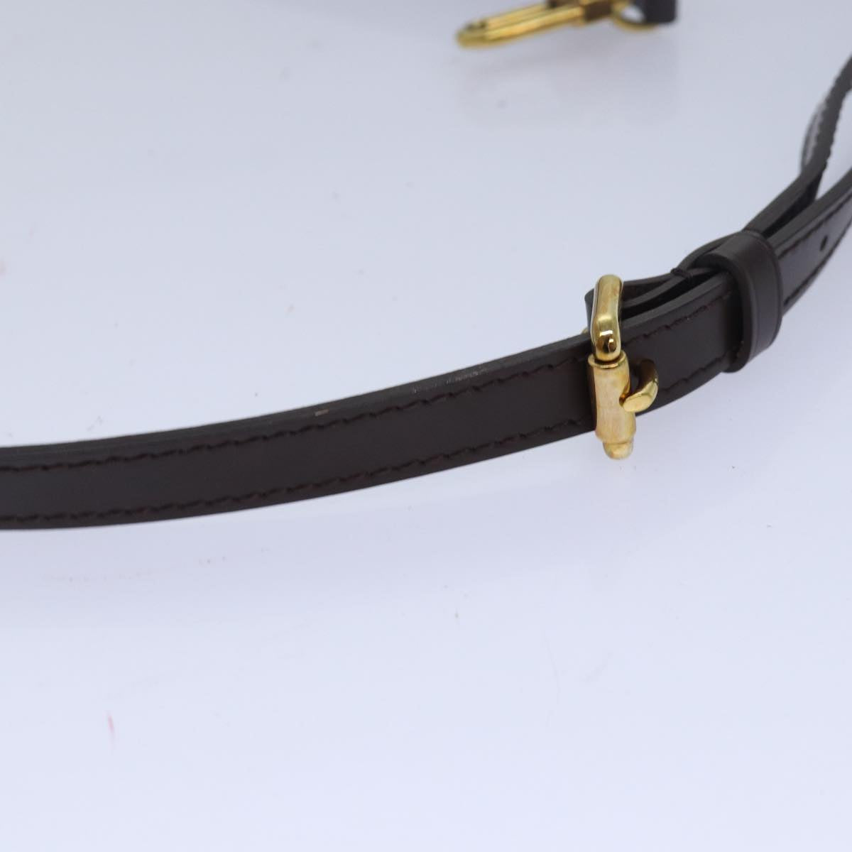 Louis Vuitton Shoulder Strap Brown Leather Bag Jewelry