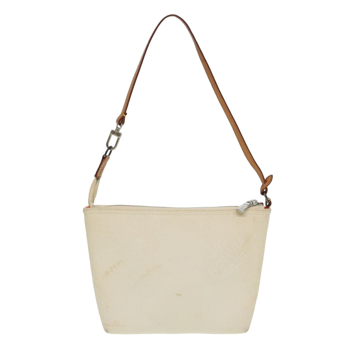 Louis Vuitton Volunteer White Canvas Clutch Bag