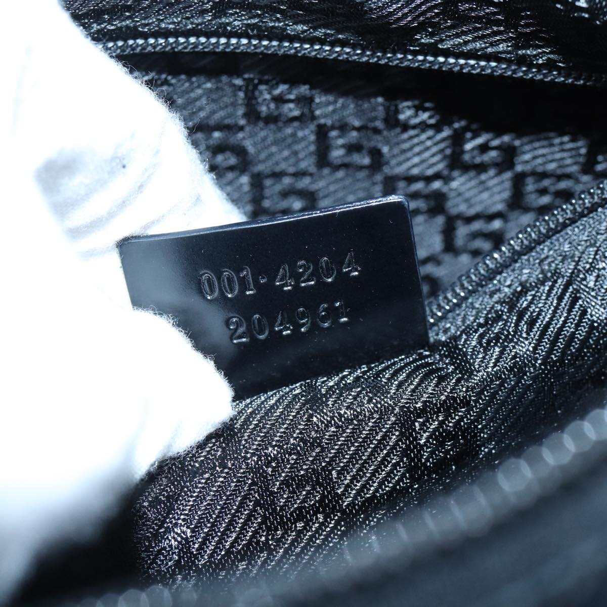 Gucci Jackie Beige Canvas Shoulder Bag