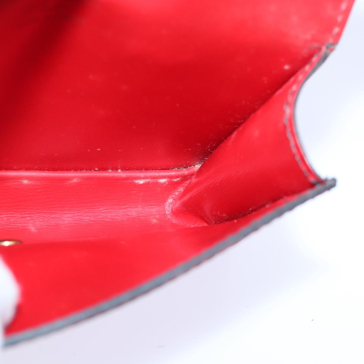 Louis Vuitton Tilsitt Red Leather Clutch Bag