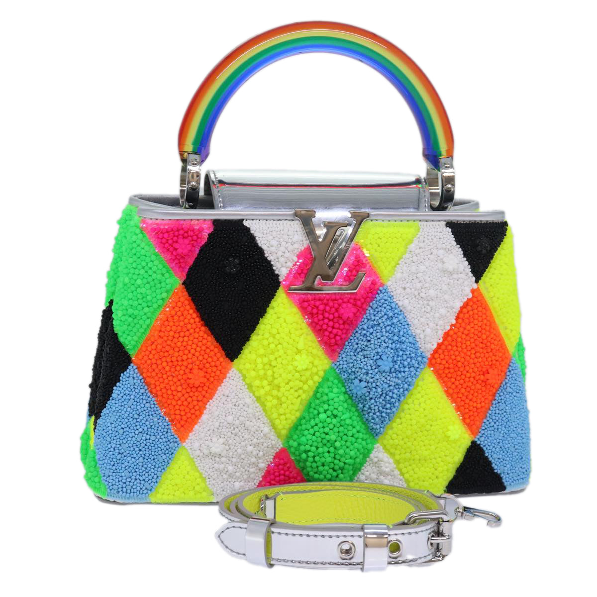 Louis Vuitton Capucines Multicolour Leather Handbag