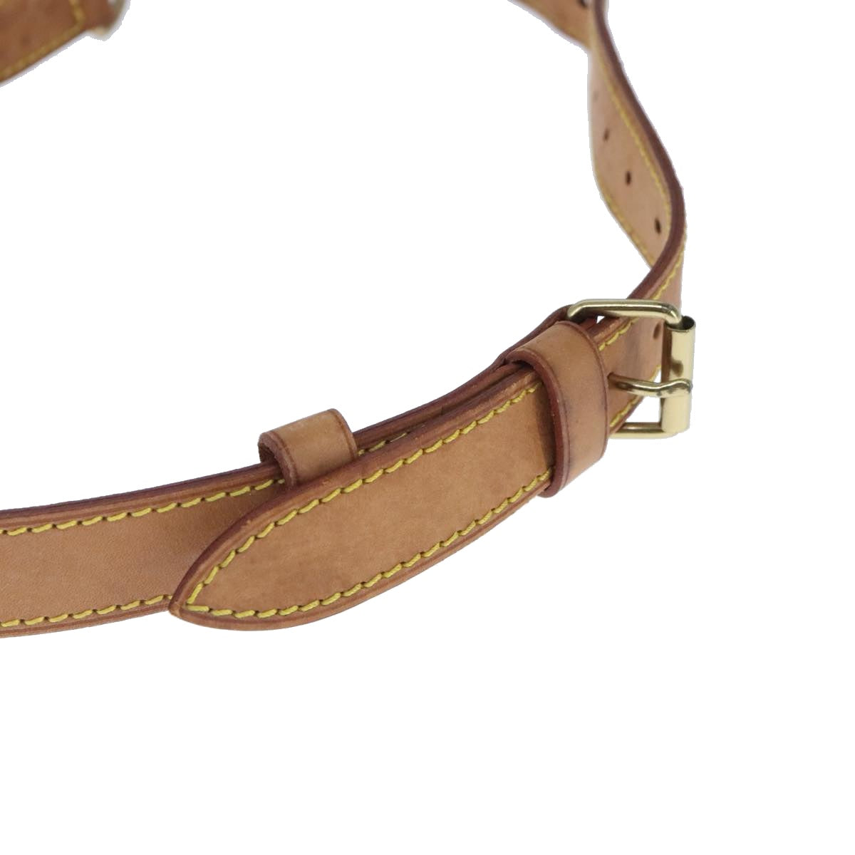 Louis Vuitton Shoulder Strap Beige Leather Bag Jewelry