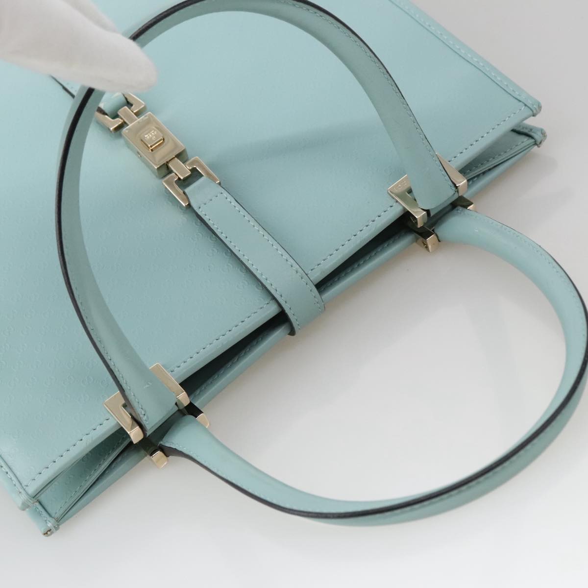 Gucci Jackie Blue Leather Handbag
