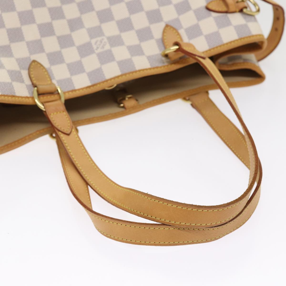 Louis Vuitton Batignolles Horizontal White Canvas Tote Bag