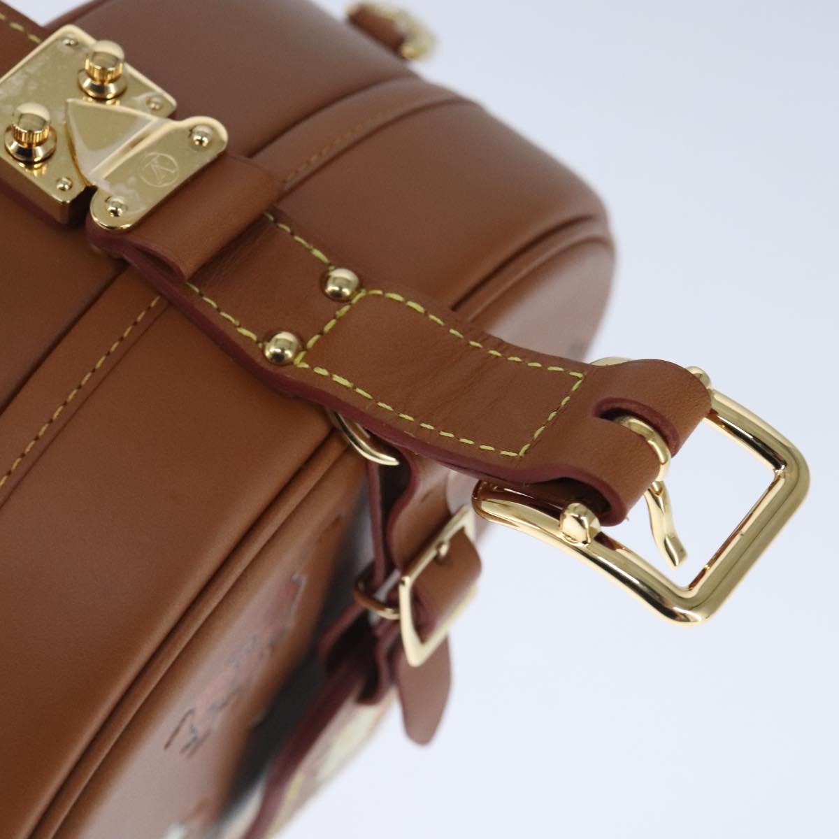 Louis Vuitton Petite Boite Chapeau Brown Leather Shoulder Bag