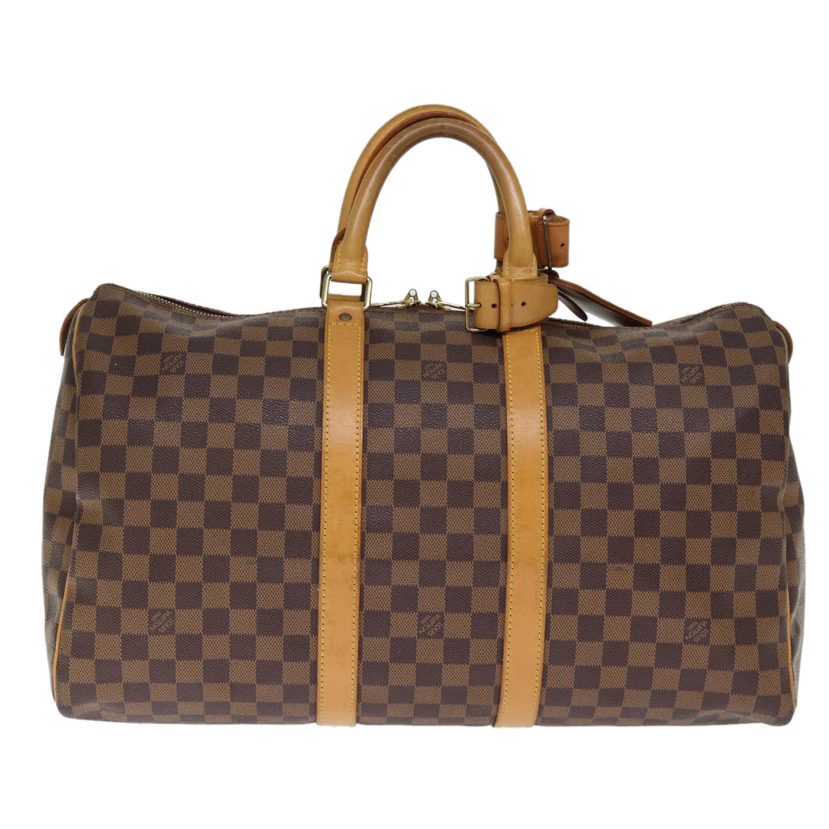 Louis Vuitton Keepall 45 Brown Canvas Travel Bag