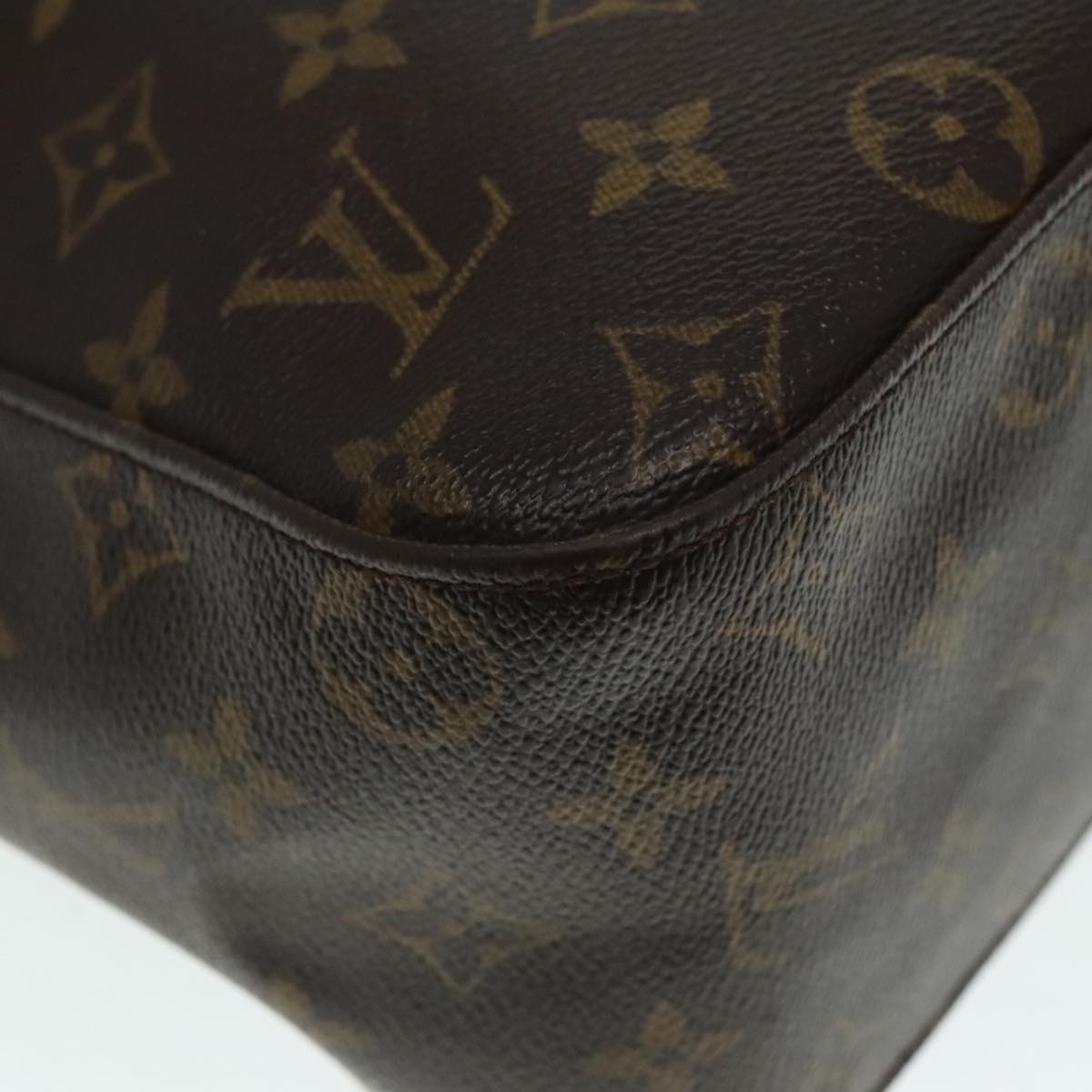 Louis Vuitton Looping Gm Brown Canvas Shoulder Bag
