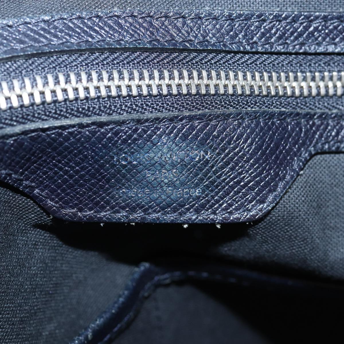 Louis Vuitton Marin Navy Leather Tote Bag