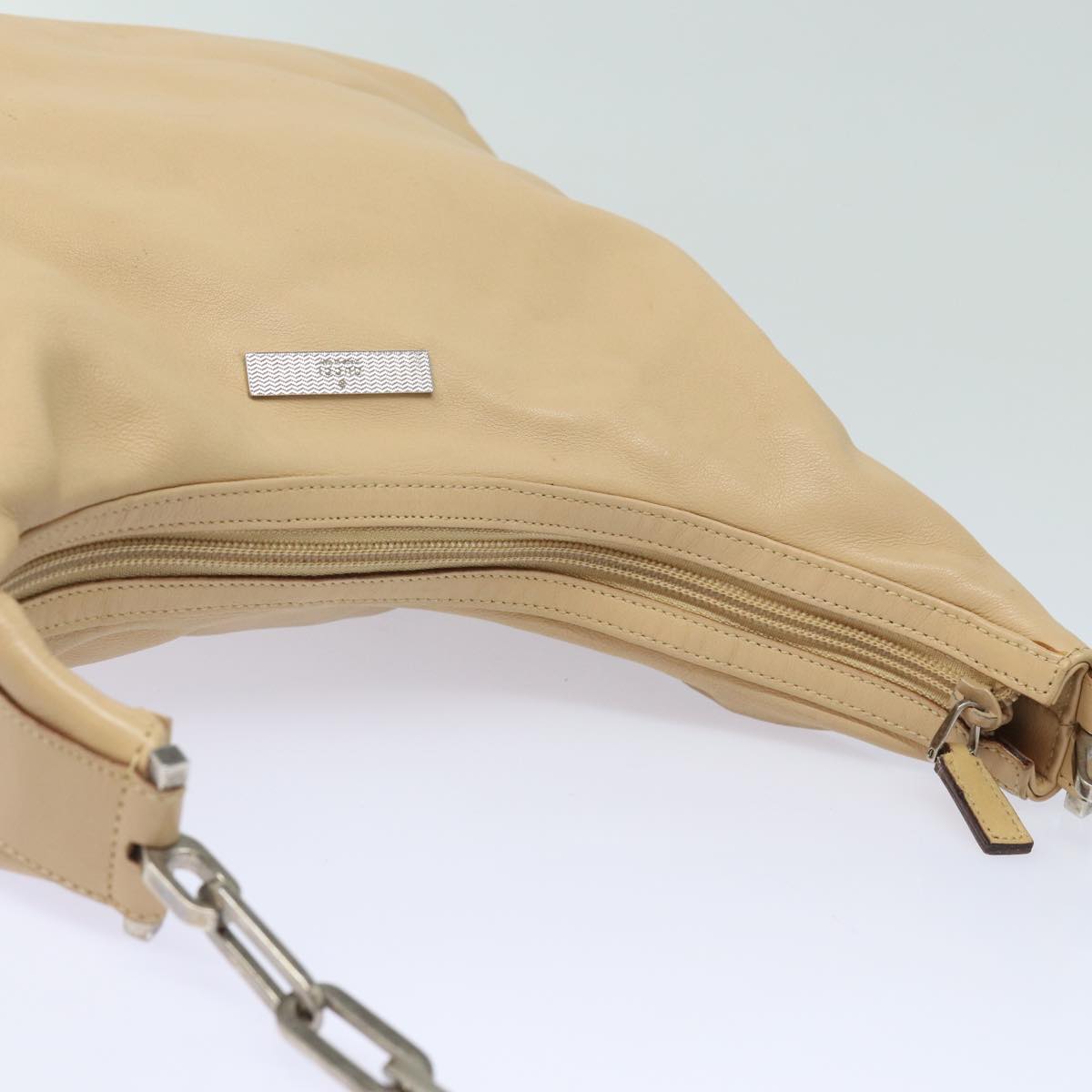 Gucci Jackie Beige Leather Shoulder Bag