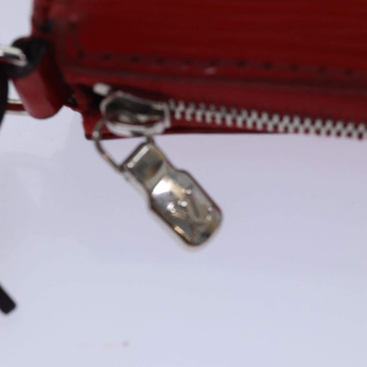 Louis Vuitton Pochette Accessoires Red Leather Clutch Bag