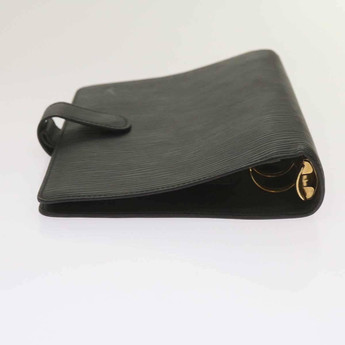 Louis Vuitton Agenda Mm Black Leather Wallet