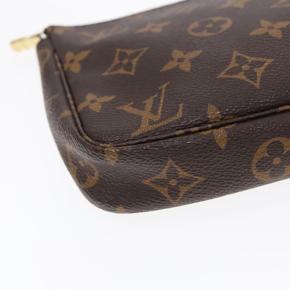 Louis Vuitton Pochette Accessoire Brown Canvas Clutch Bag