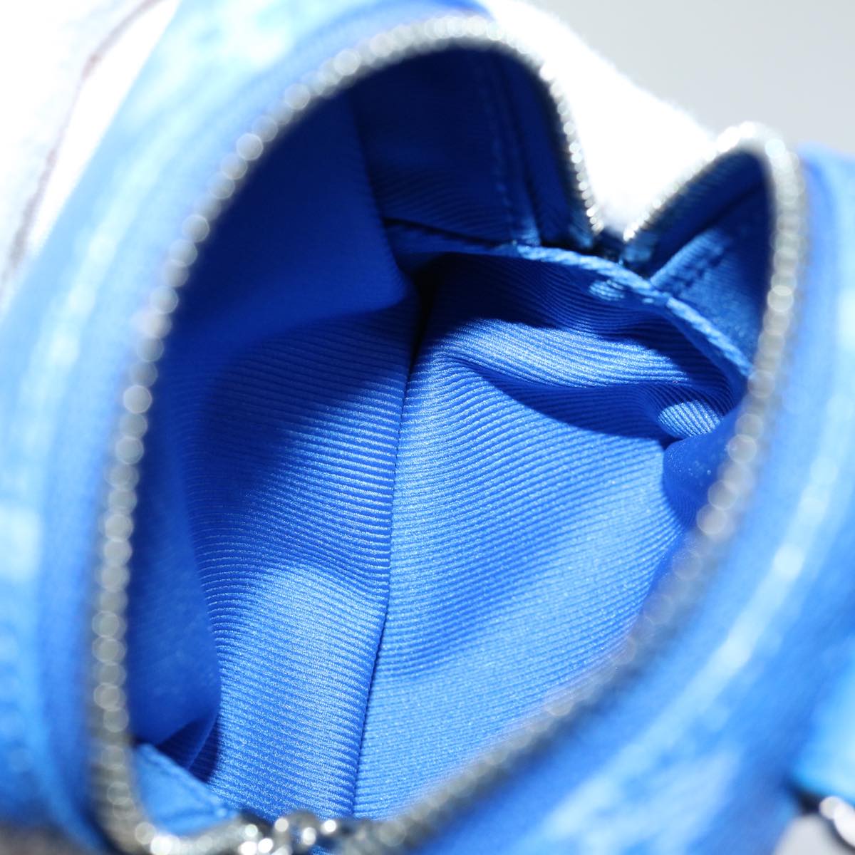 Louis Vuitton Blue Canvas Clutch Bag
