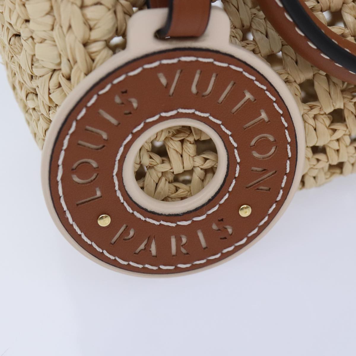 Louis Vuitton Nano Speedy Beige Synthetic Handbag