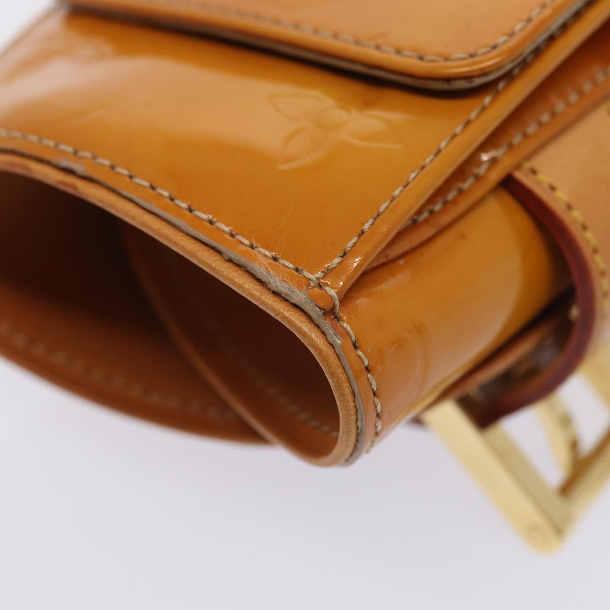 Louis Vuitton Lafayette Street Beige Patent Leather Wallet