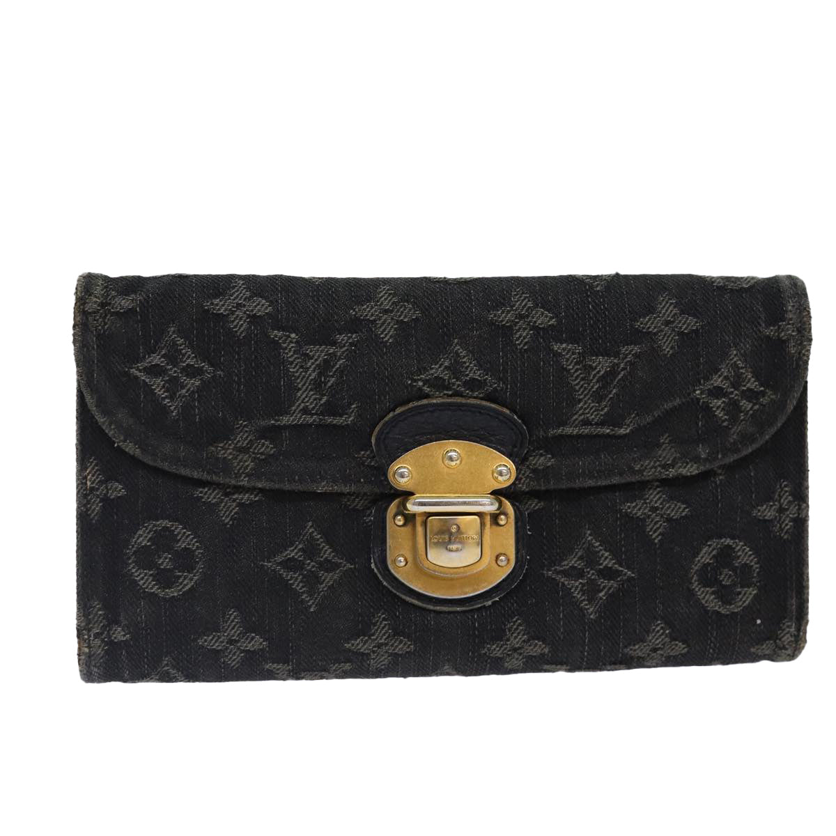 Louis Vuitton Amelia Black Denim - Jeans Wallet