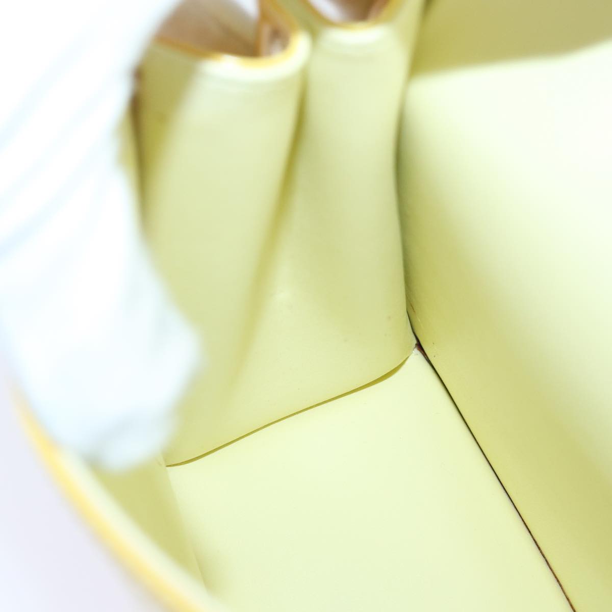 Louis Vuitton Spring Street Yellow Patent Leather Handbag