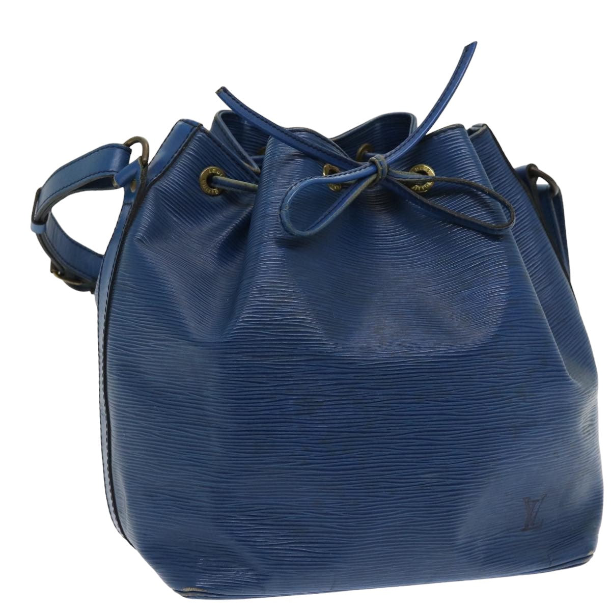 Louis Vuitton Noé Pm Blue Leather Shoulder Bag