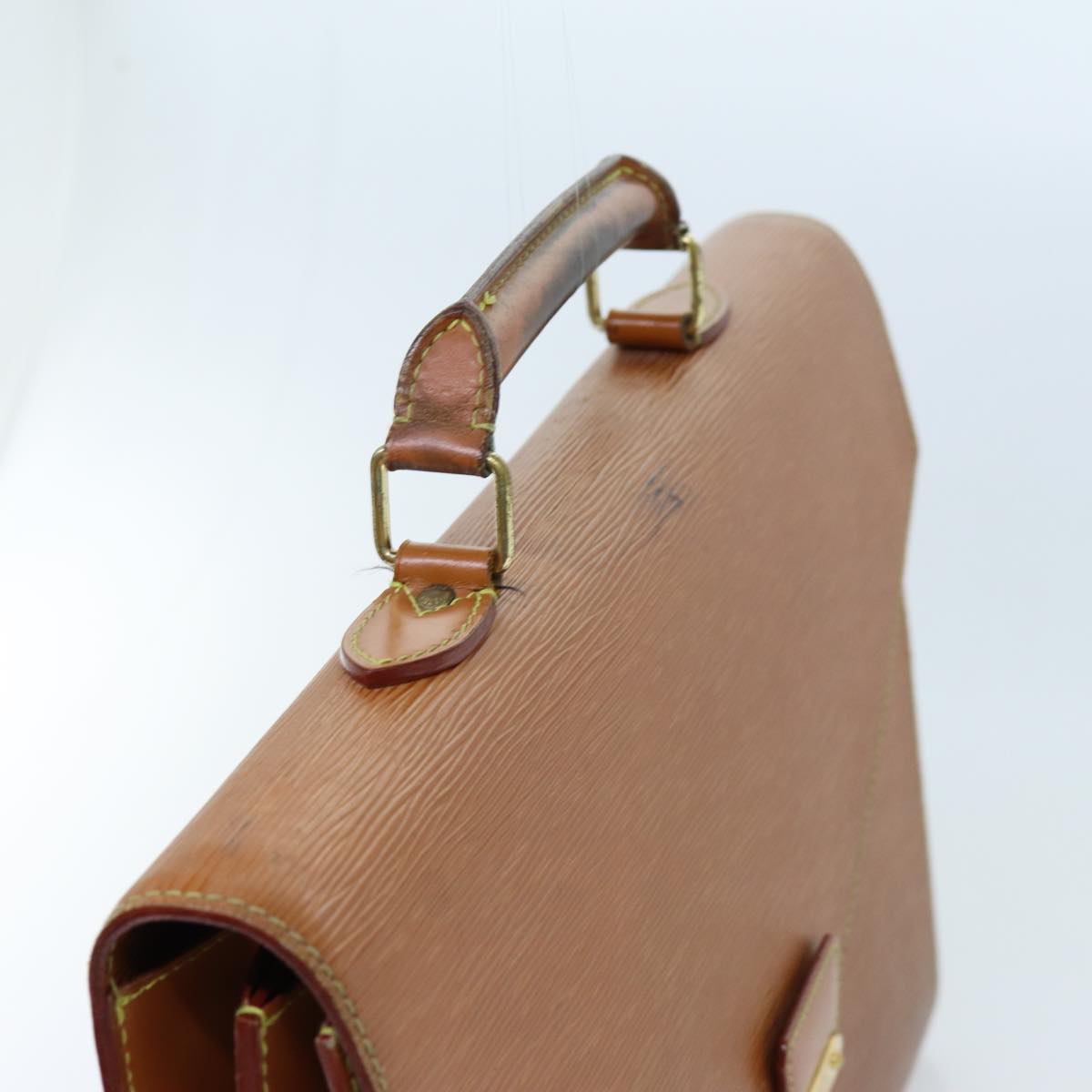 Louis Vuitton Serviette Brown Leather Briefcase Bag