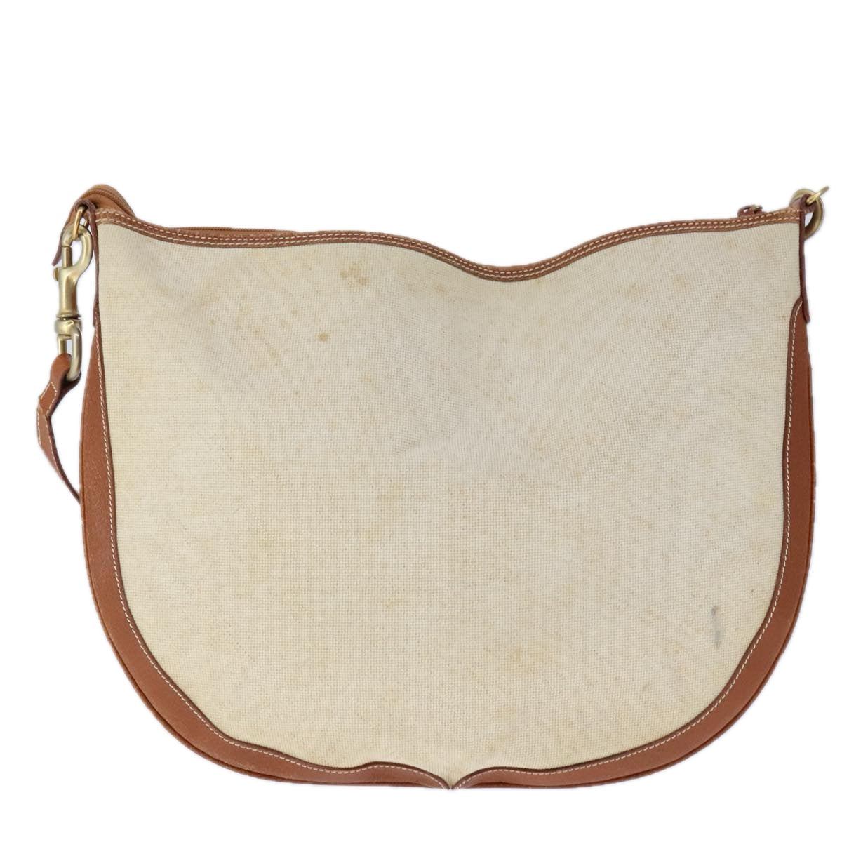 Gucci Vintage Beige Canvas Shoulder Bag