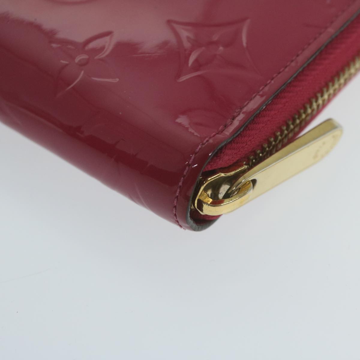 Louis Vuitton Zippy Wallet Pink Patent Leather Wallet