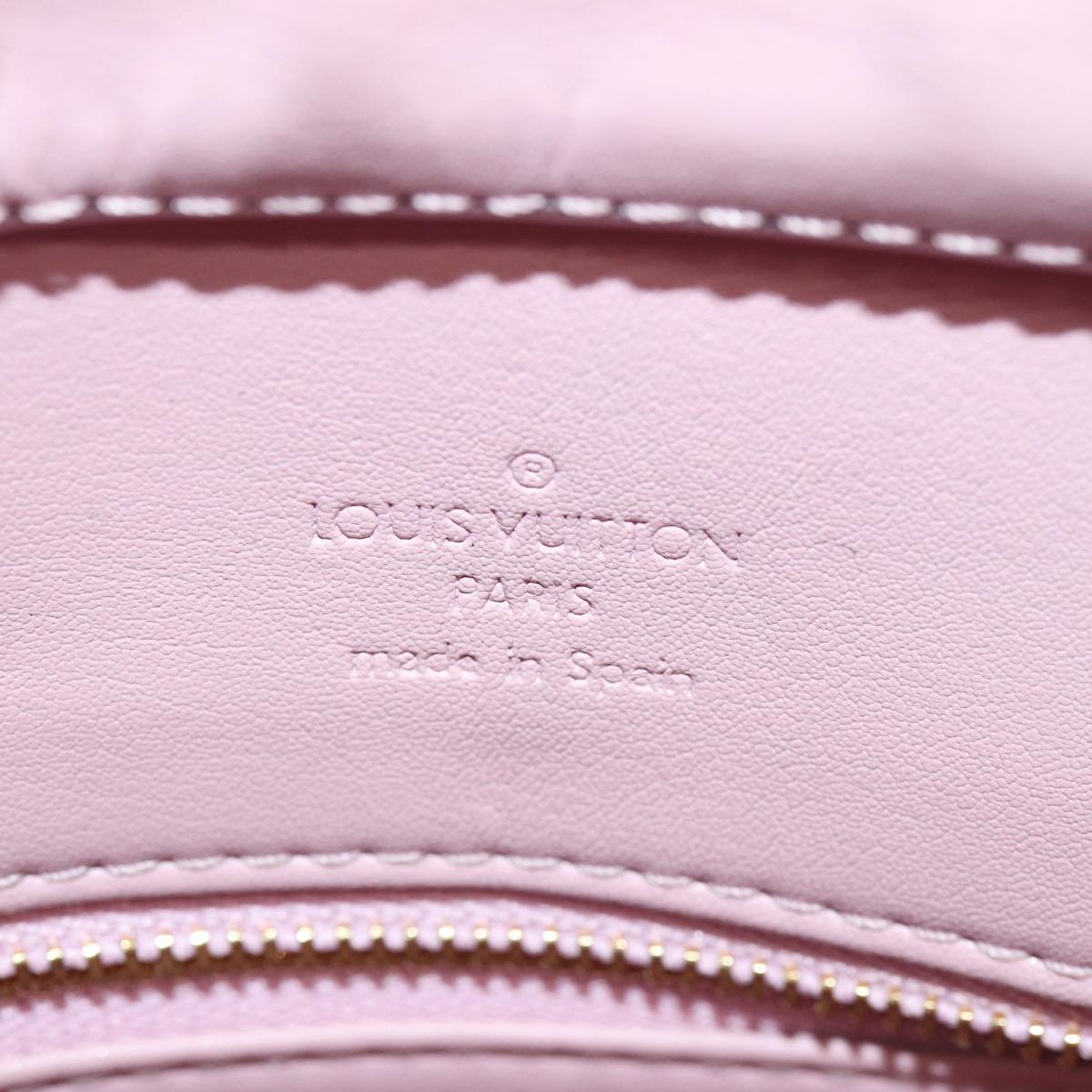 Louis Vuitton Houston Brown Patent Leather Handbag