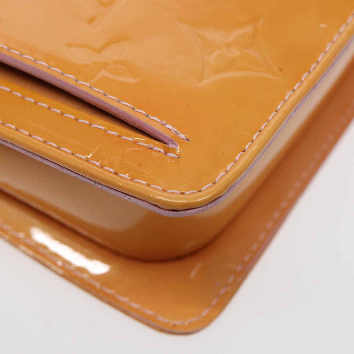 Louis Vuitton Mott Beige Patent Leather Shoulder Bag
