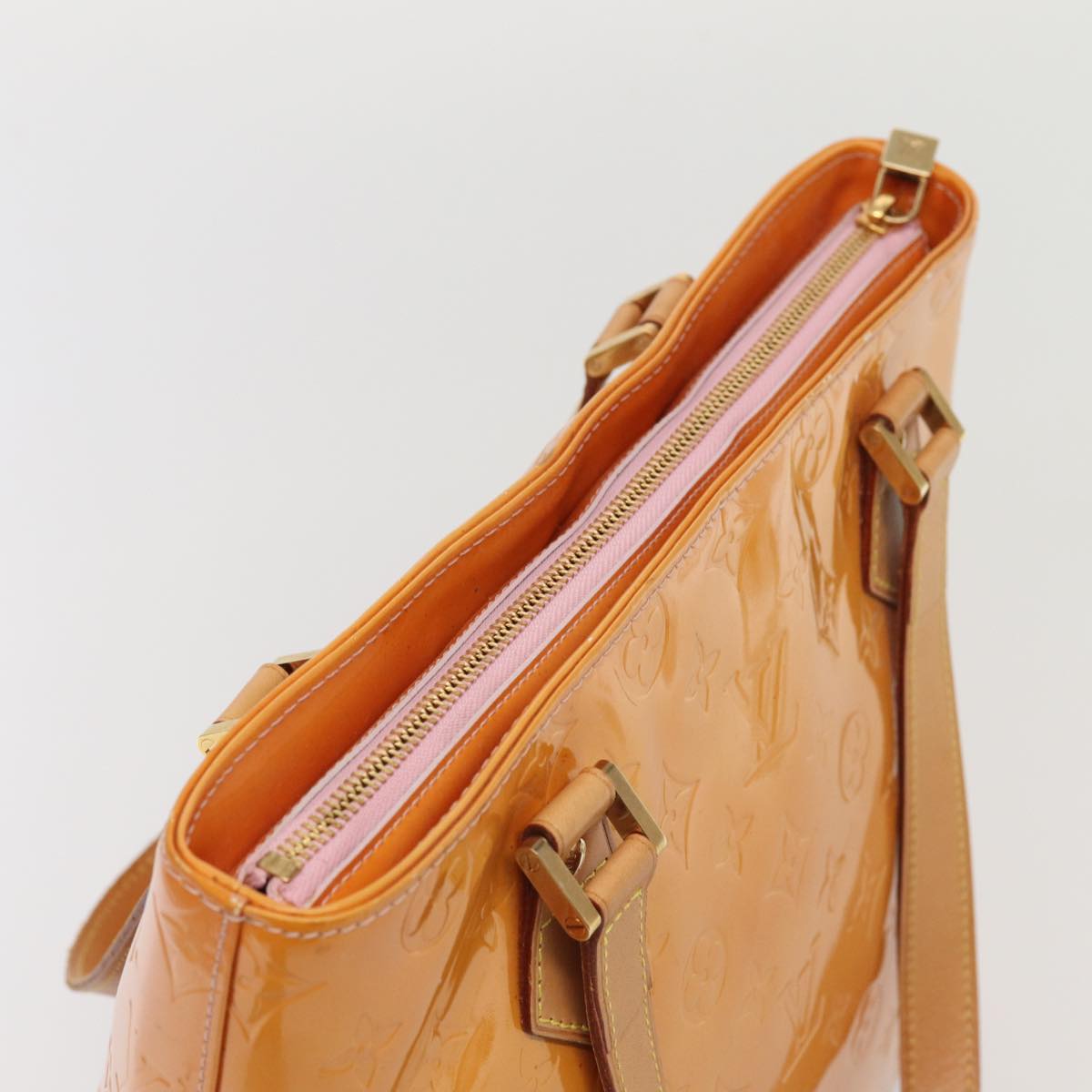 Louis Vuitton Houston Brown Patent Leather Handbag