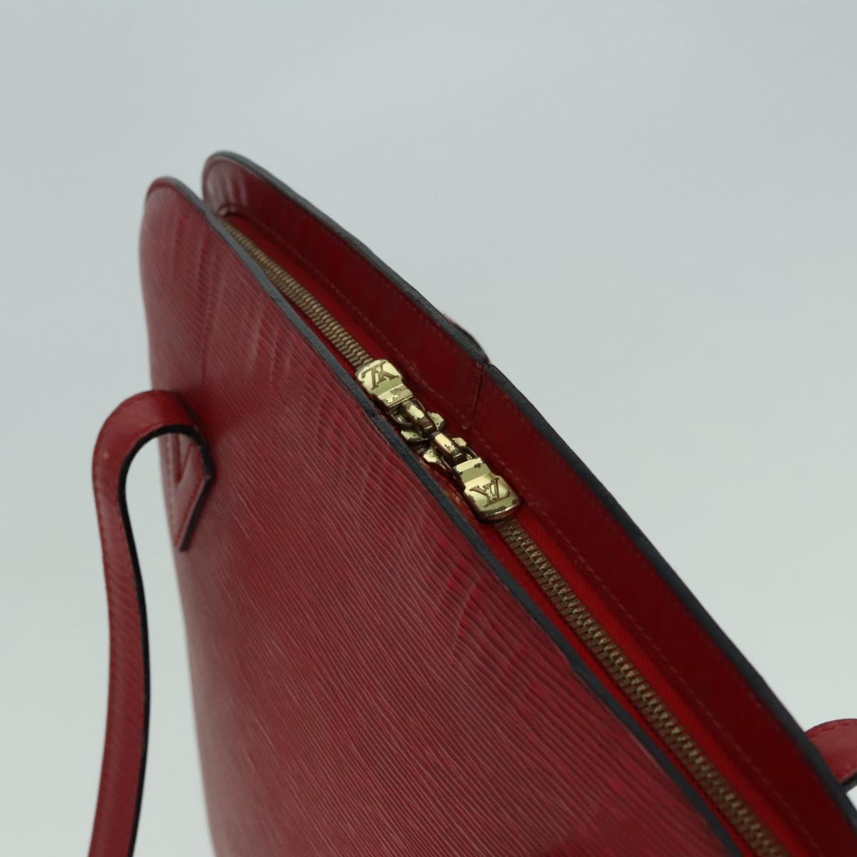 Louis Vuitton Lussac Red Leather Shoulder Bag