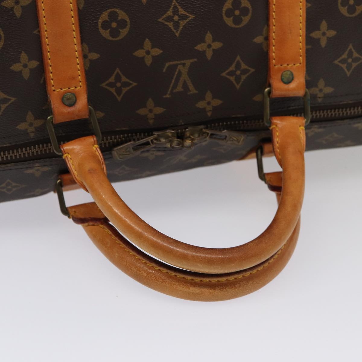 Louis Vuitton Keepall 60 Brown Canvas Travel Bag