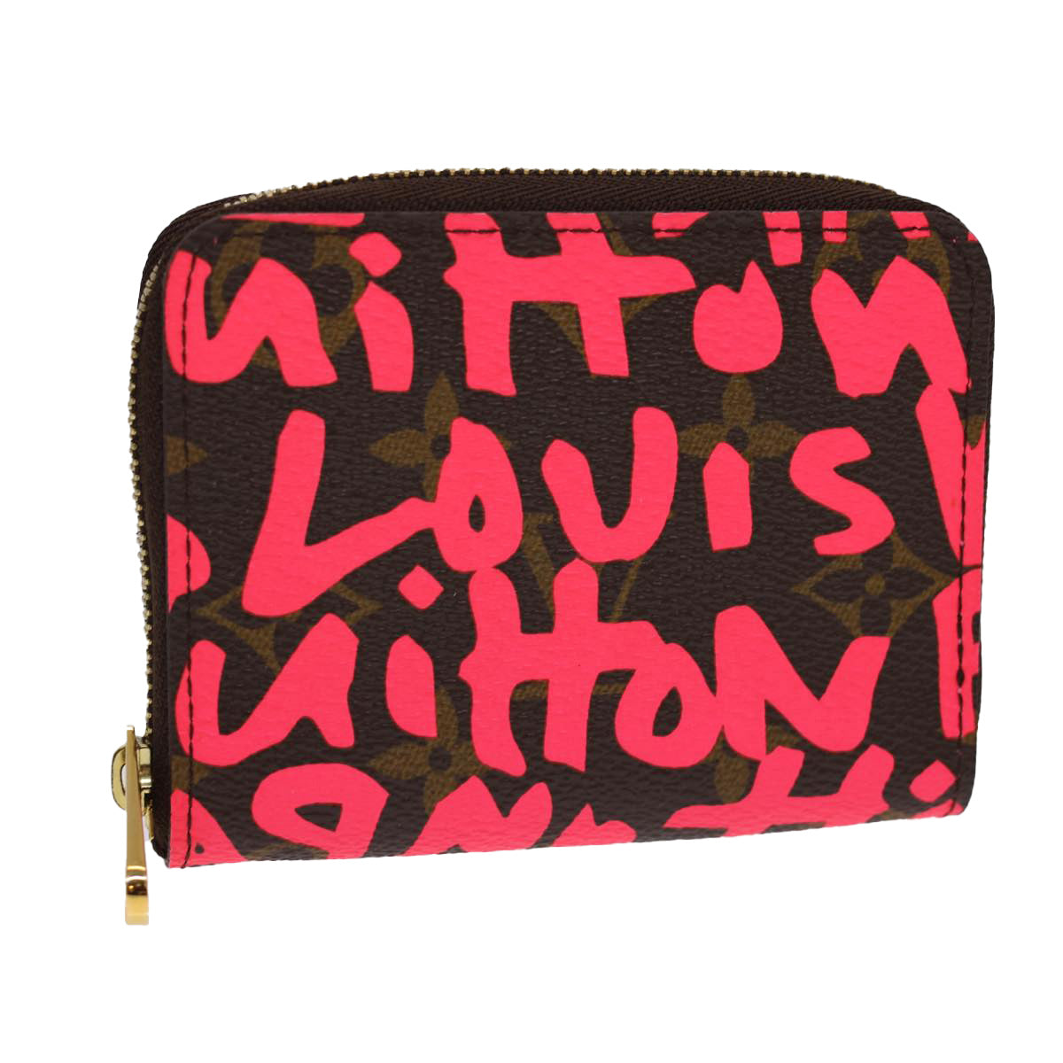 Louis Vuitton Porte Monnaie Zippy Brown Canvas Wallet
