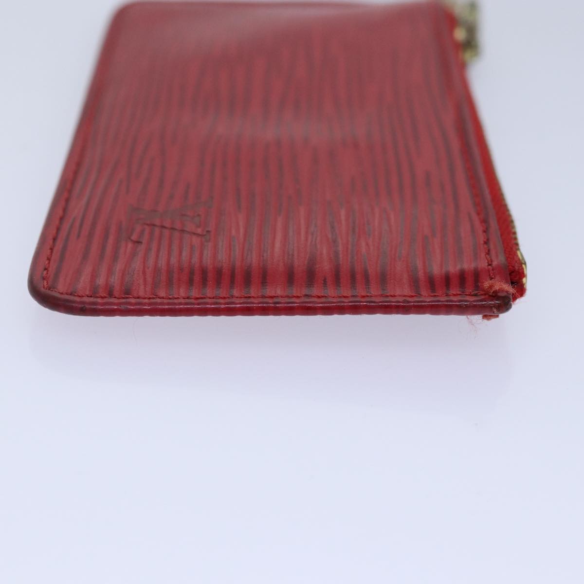 Louis Vuitton Pochette Clés Red Leather Wallet