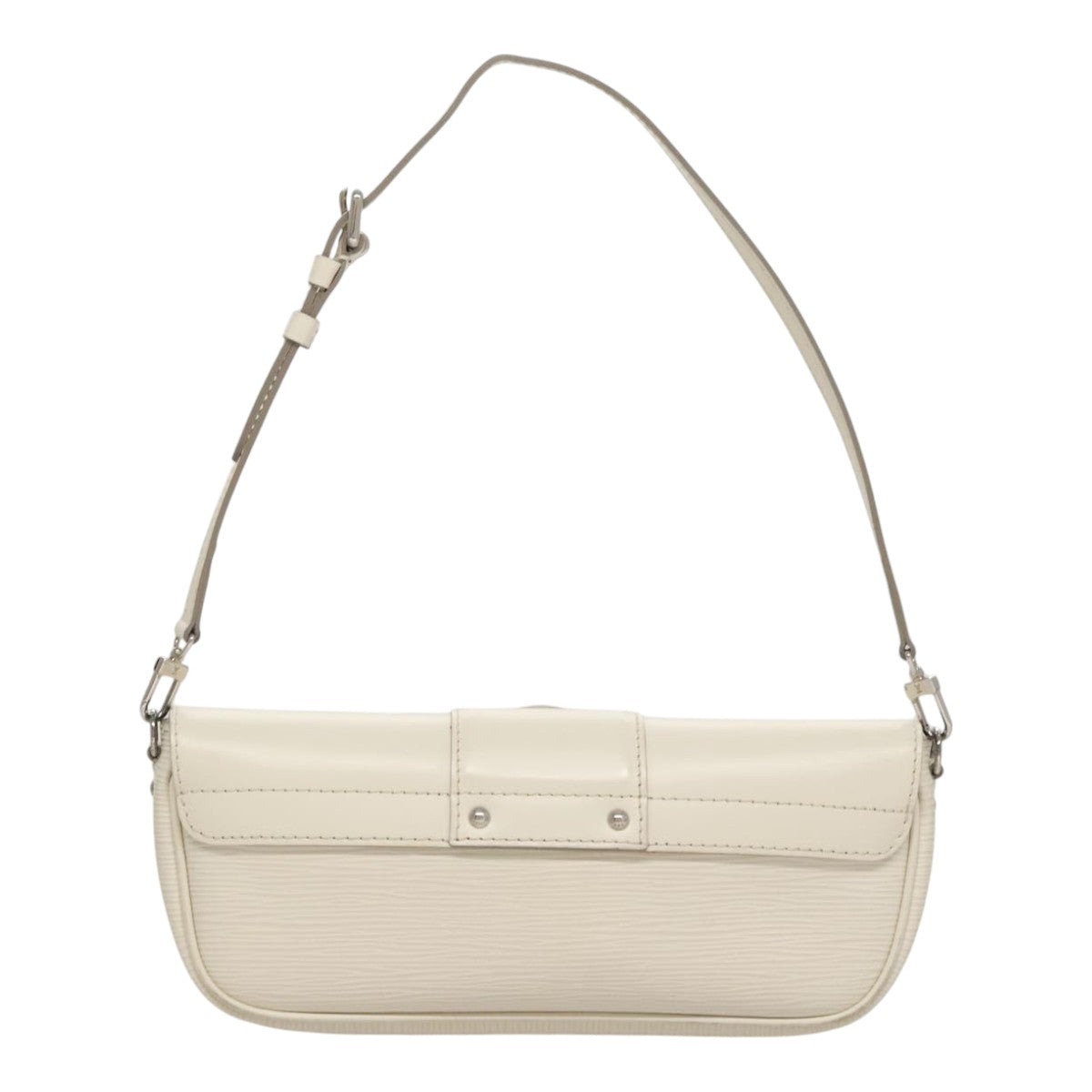 Louis Vuitton Montaigne White Leather Shoulder Bag