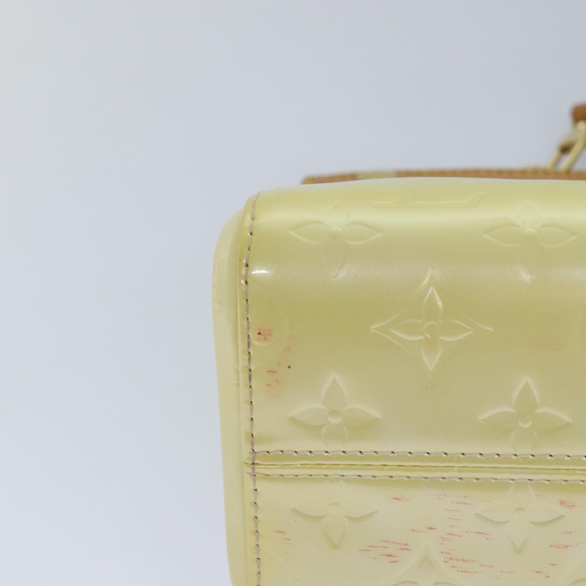 Louis Vuitton Roxbury Beige Patent Leather Handbag