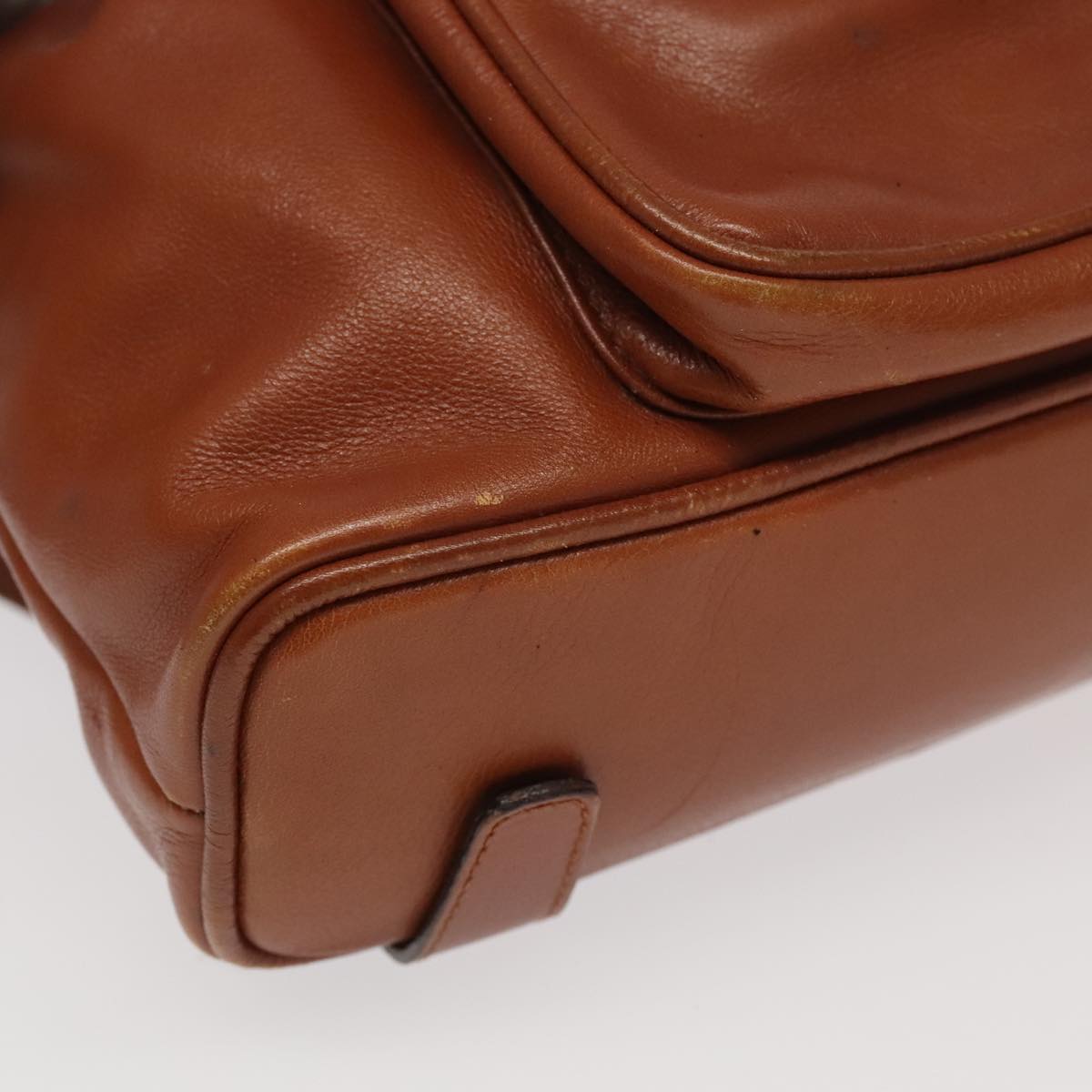 Gucci Bamboo Brown Leather Backpack Bag