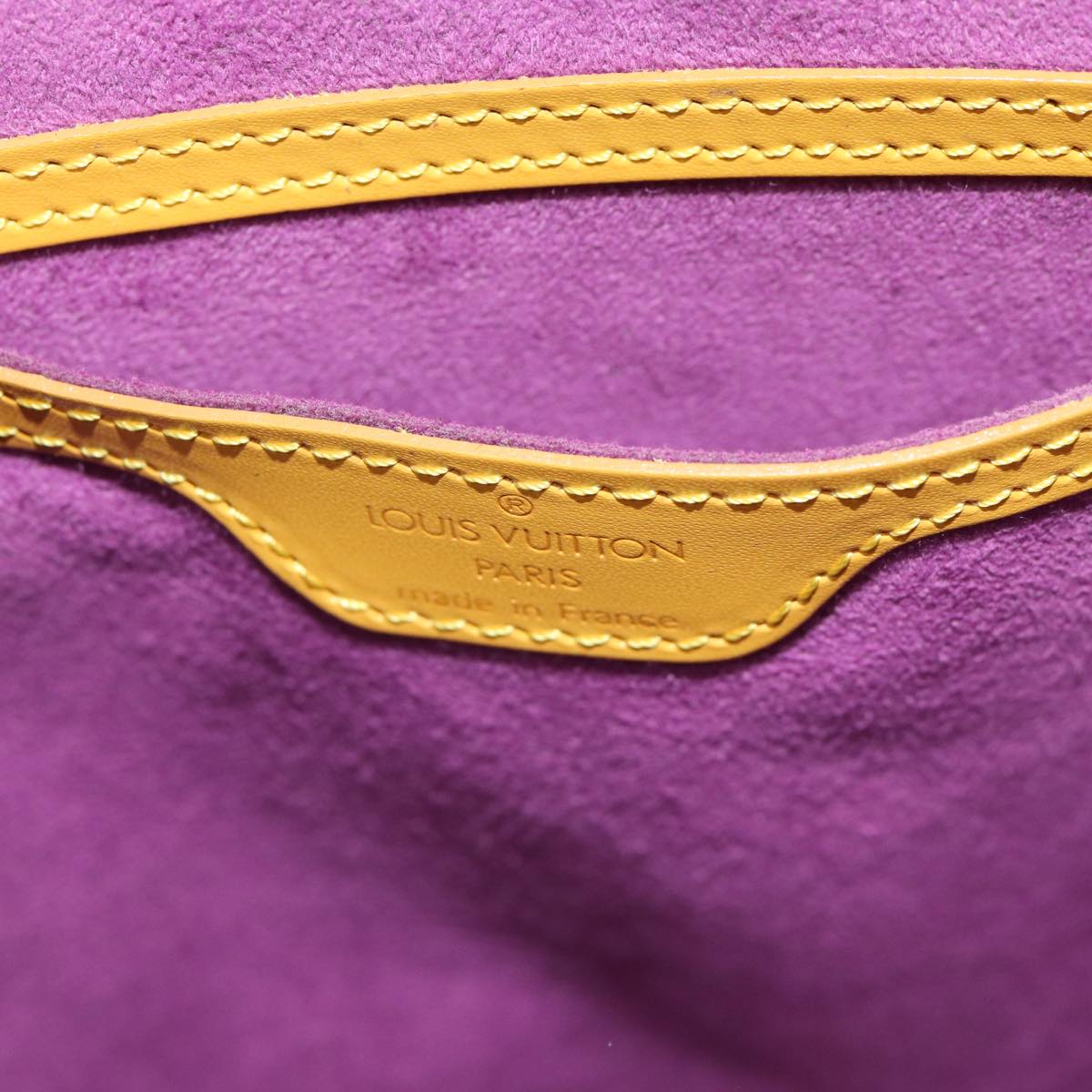 Louis Vuitton Saint Jacques Yellow Leather Handbag