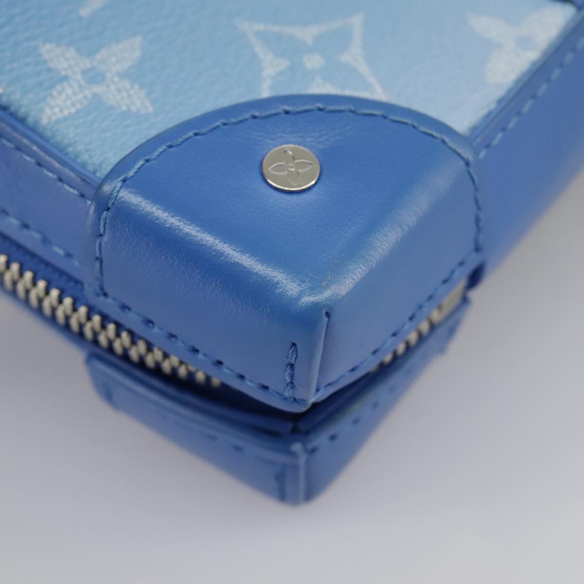 Louis Vuitton Trunk Blue Canvas Shoulder Bag